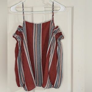 Blushing Heart Elegant Striped Top